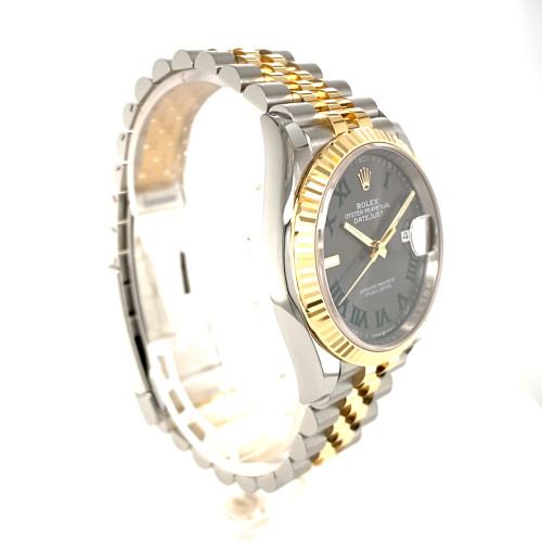 Buy Rolex Datejust 36mm Two Tone Wimbledon Dial 126233 Jubilee Bracelet ...